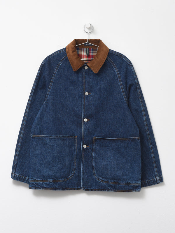 THREE POCKET DENIM CHORE STONE WASH_200